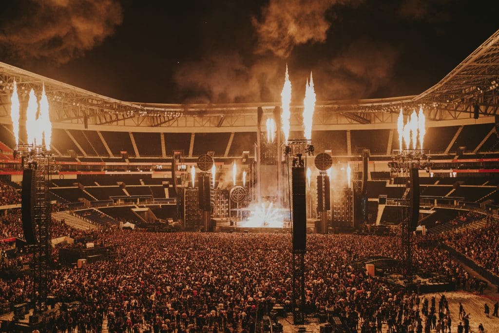 Protesters at Swiss Rammstein concert following accusations of sexual misconduct against frontman Till Lindemann