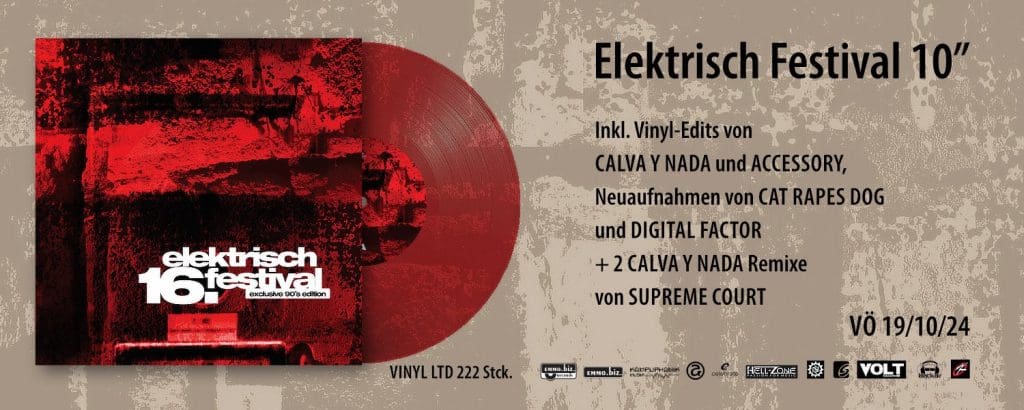 '16. Elektrisch Festival' compilation issued on red/transparent vinyl