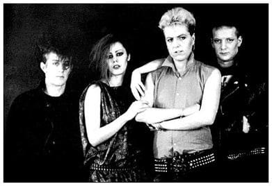 Black and white group photo.